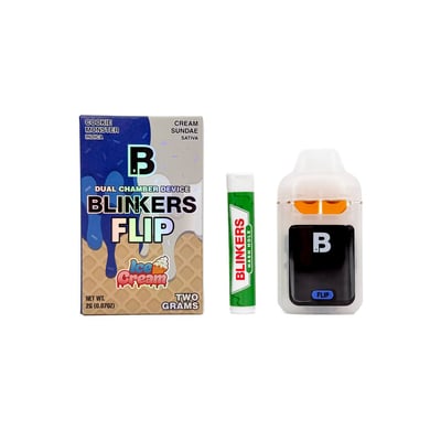 Blinkers Flip – Ice Cream 2g Premium Disposable + Hash Hole